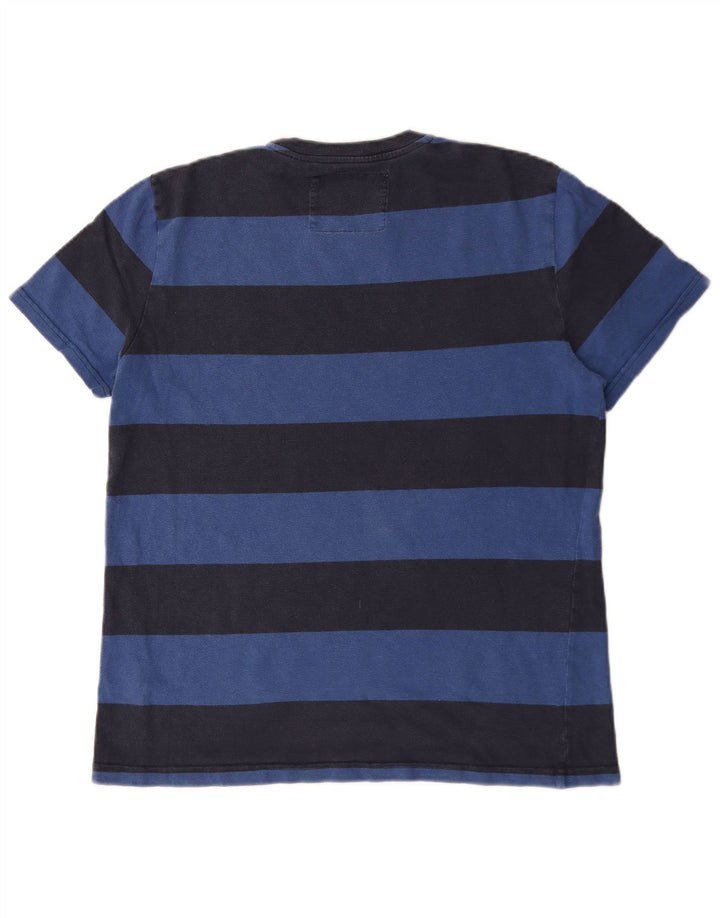 Мужская футболка Jack Wills Top Medium Темно-синяя полоска из хлопка