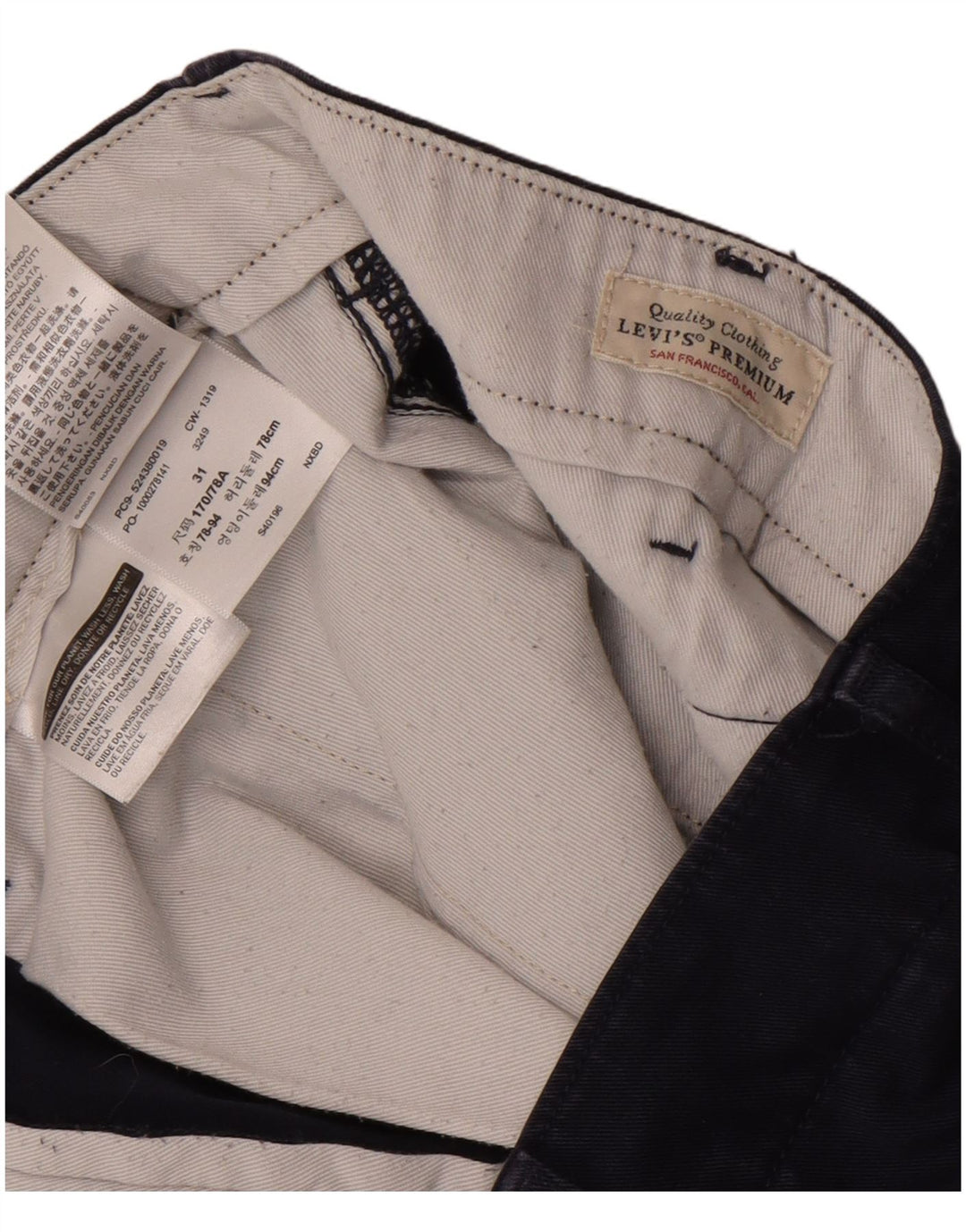 Мужские шорты чинос Levi's W31, средний темно-синий, хлопок
