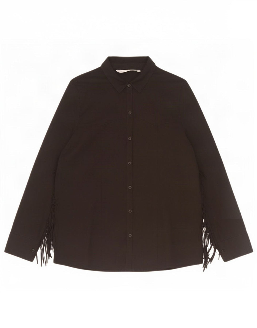 Женская блузка-рубашка Zara UK 14, средний черный
