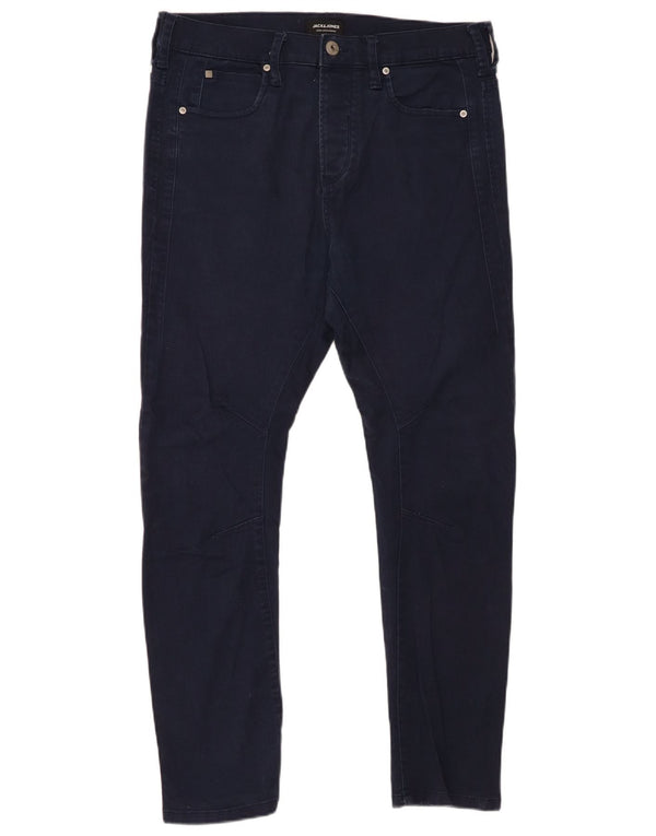 Мужские узкие джинсы Jack & Jones W32 L27 темно-синие