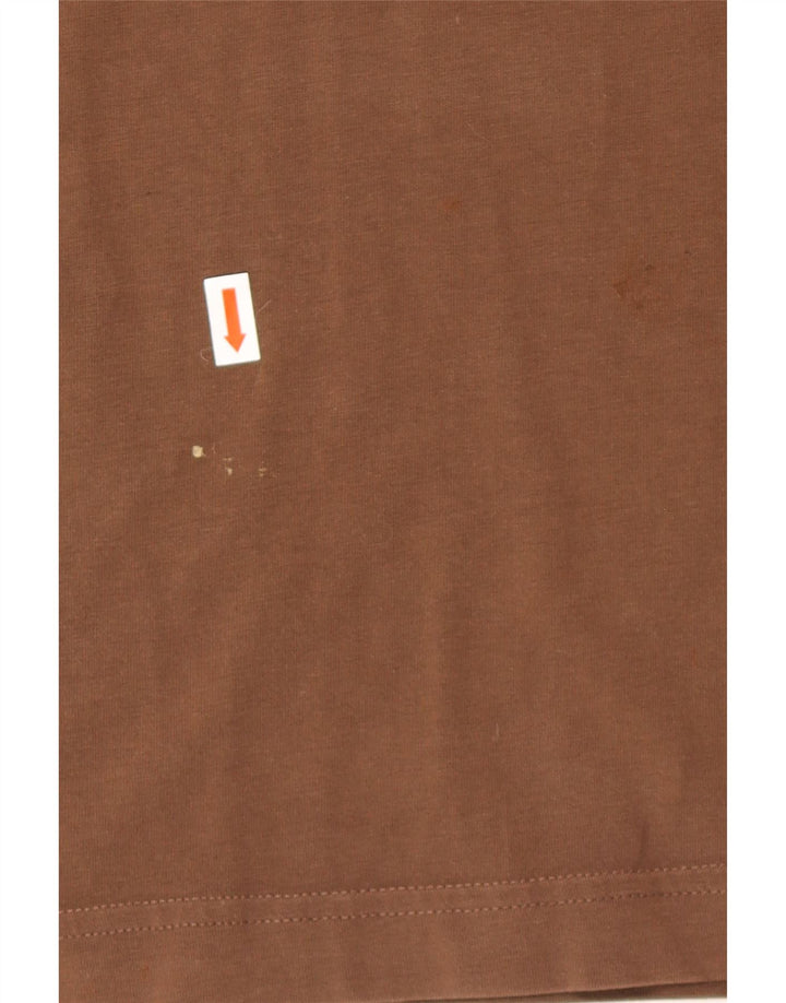 Мужская футболка с рисунком PUMA, большая, коричневая