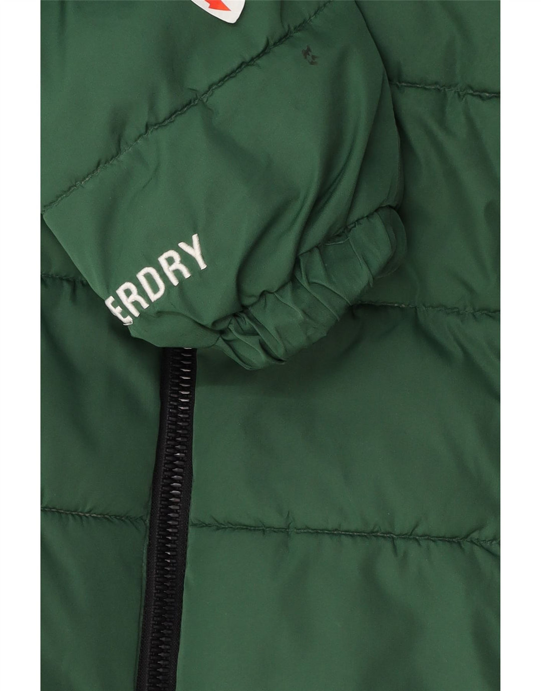 Женская утепленная куртка оверсайз с капюшоном Superdry UK 10, маленький зеленый полиэстер