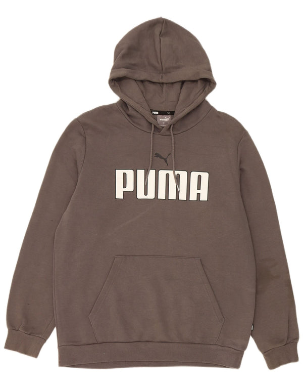 Мужской джемпер с капюшоном Puma серого цвета, хлопок