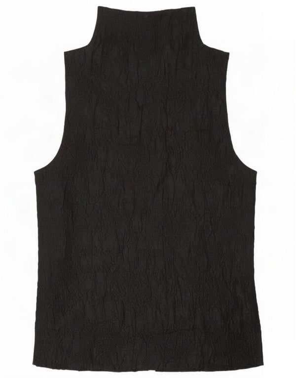 Женская блузка без рукавов Massimo Dutti, топ UK 6 XS, черный полиэстер