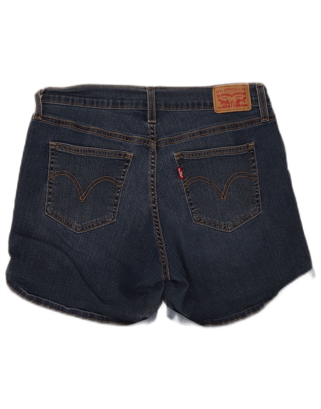 Женские джинсовые шорты Levi's W30, хлопковые, среднего синего цвета