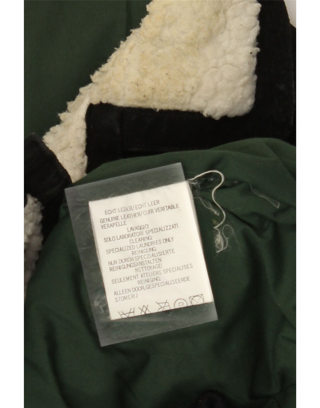 Мужская замшевая куртка VINTAGE UK 42 XL коричневая кожаная с цветными блоками