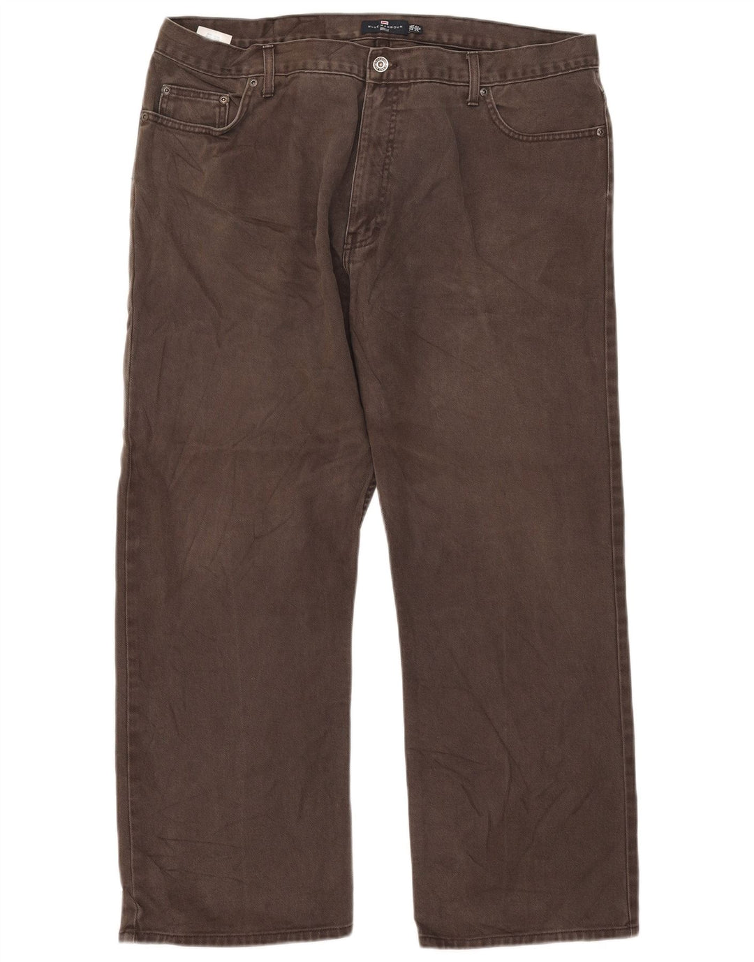 Мужские прямые джинсы Marks & Spencer Blue Harbour W42 L29, коричневые, хлопковые