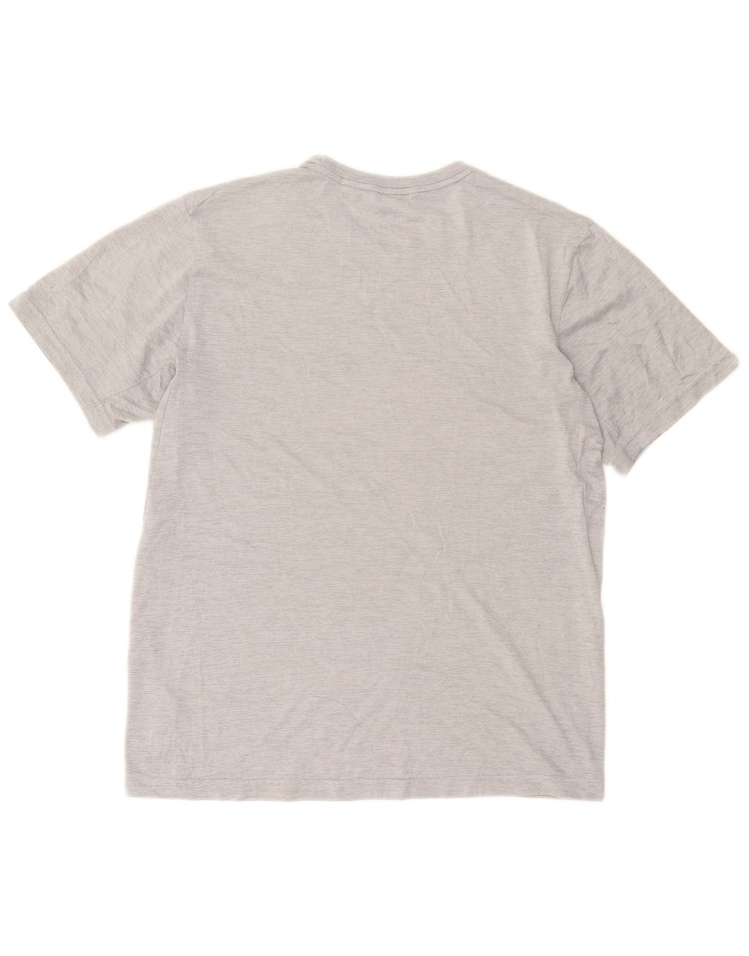 Мужская футболка Nike Dri Fit из полиэстера среднего серого цвета с крапинками