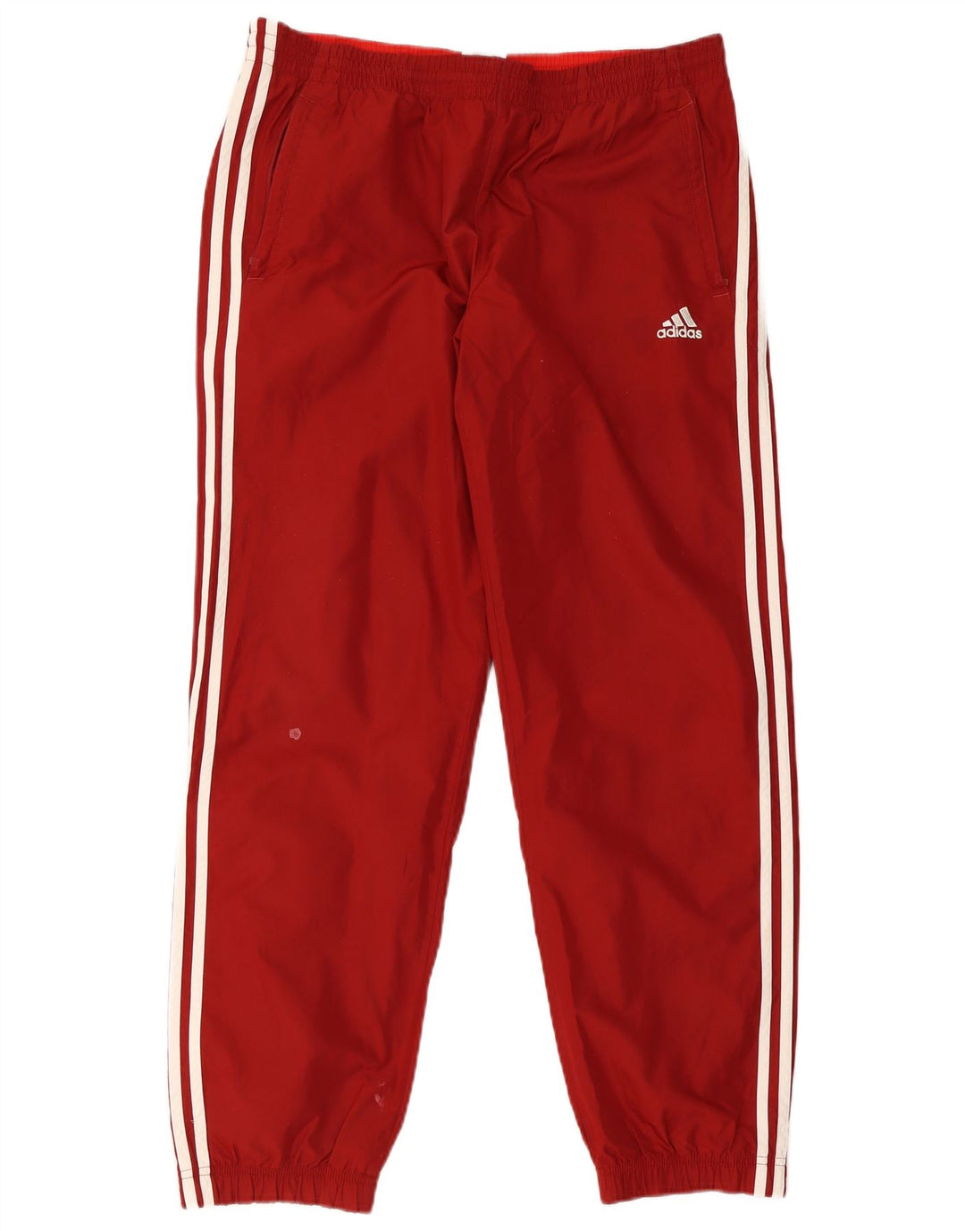Мужские спортивные брюки Adidas Joggers среднего красного цвета из полиэстера