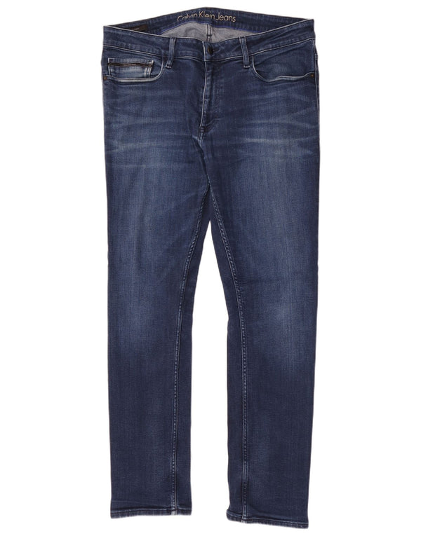 Мужские узкие джинсы Calvin Klein W36 L32 синие