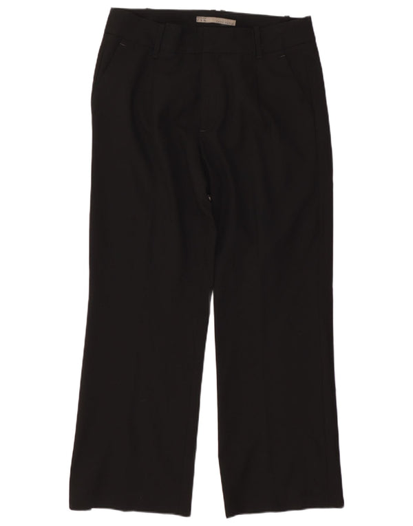 Женские прямые брюки чинос Zara EU 44 XL W34 L27, черные вискозы