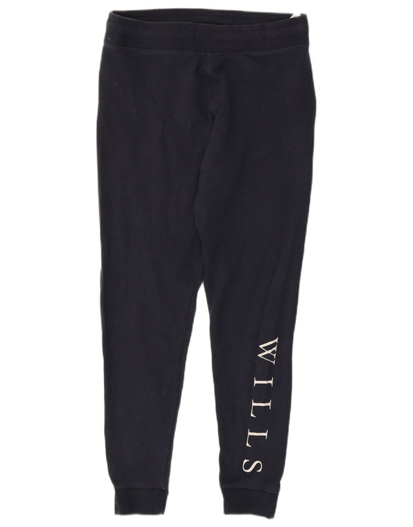 Женские спортивные брюки с графическим рисунком Jack Wills, джоггеры UK 12, средние, темно-синие