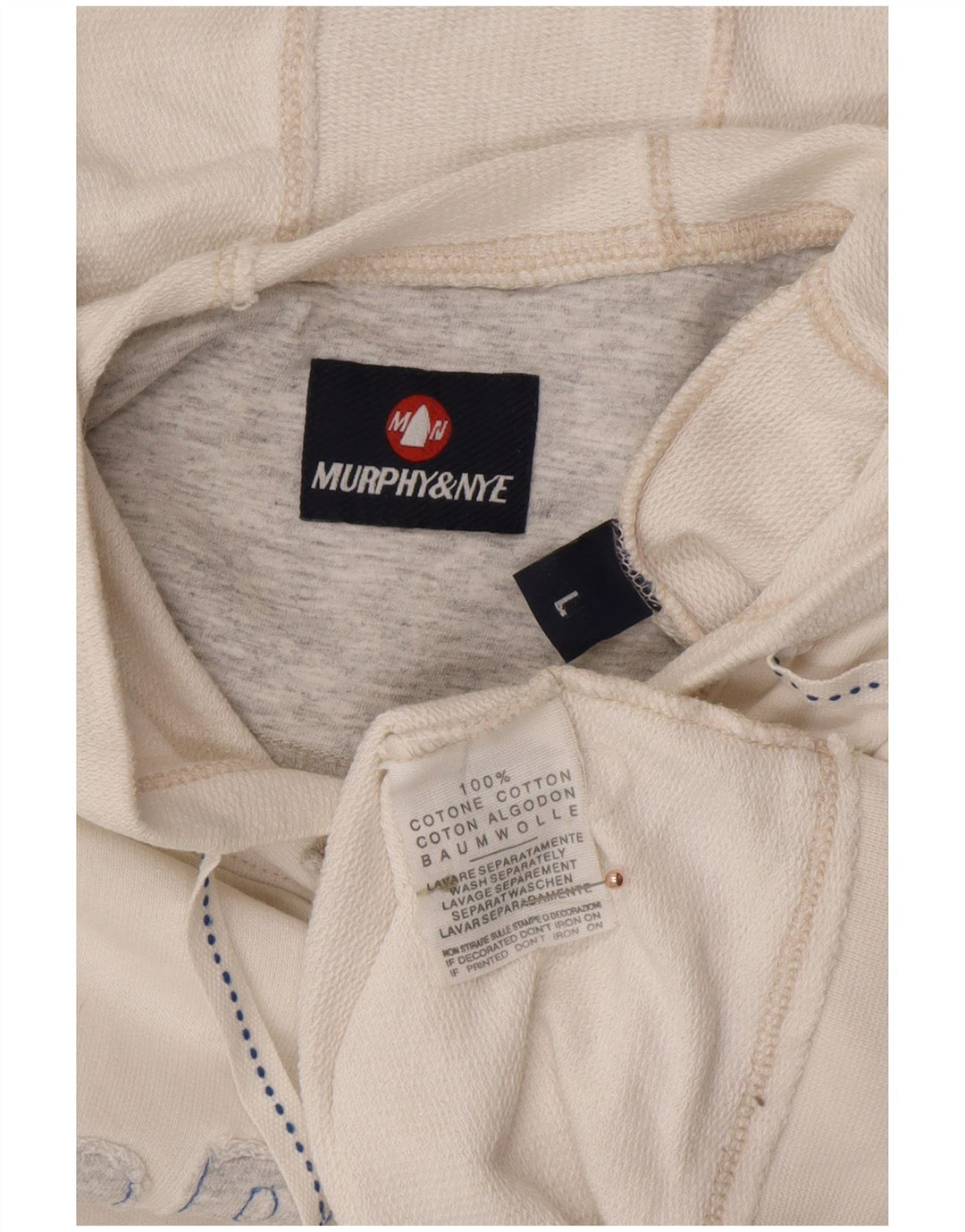 Мужской жилет с капюшоном и графическим рисунком MURPHY & NYE, большой хлопковый белый топ