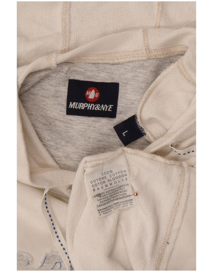 Мужской жилет с капюшоном и графическим рисунком MURPHY & NYE, большой хлопковый белый топ