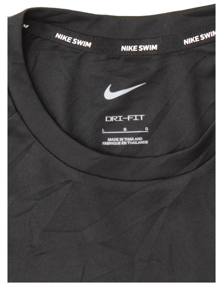 Мужской топ NIKE Dri Fit с длинным рукавом, большой черный