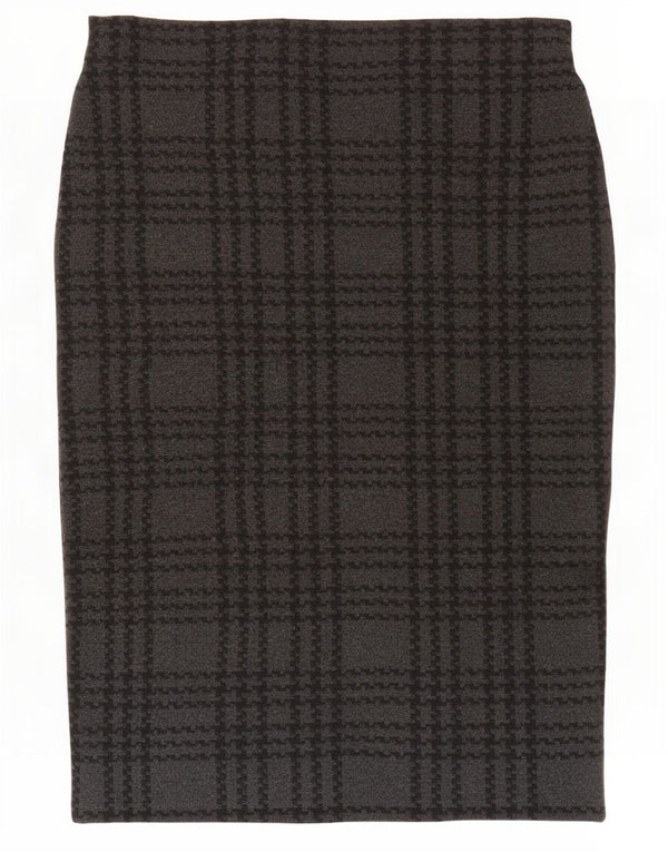 Женская юбка-карандаш Marks & Spencer UK 16, большая W34, серая с узором 