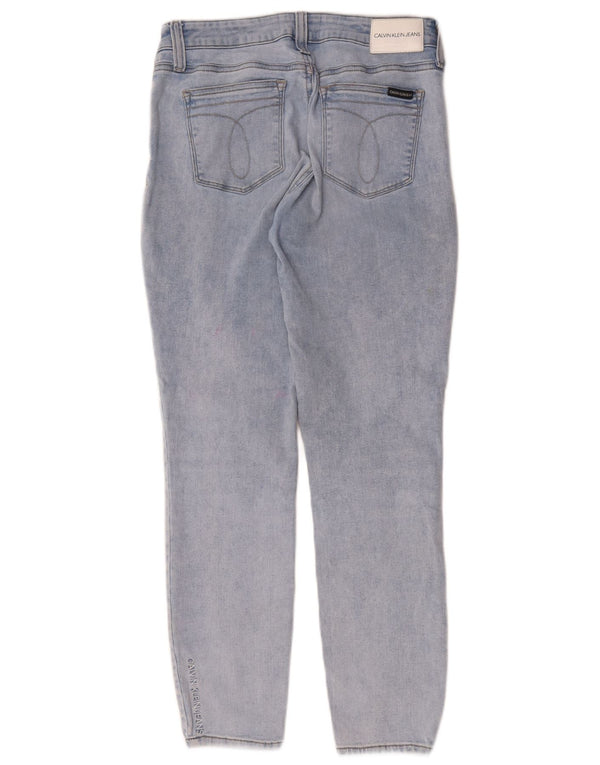 Женские узкие джинсы Calvin Klein W30 L27, синие, хлопок