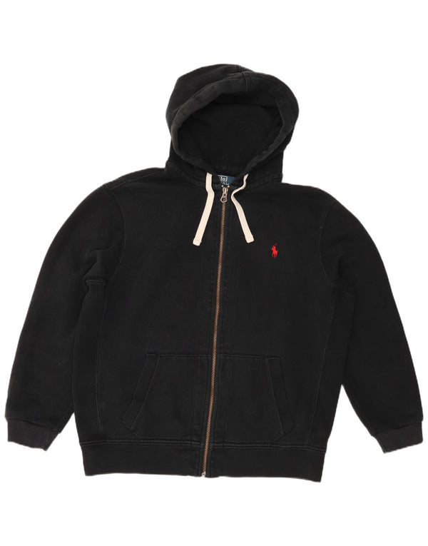 Мужской свитер с капюшоном на молнии Polo Ralph Lauren XL, черный хлопок