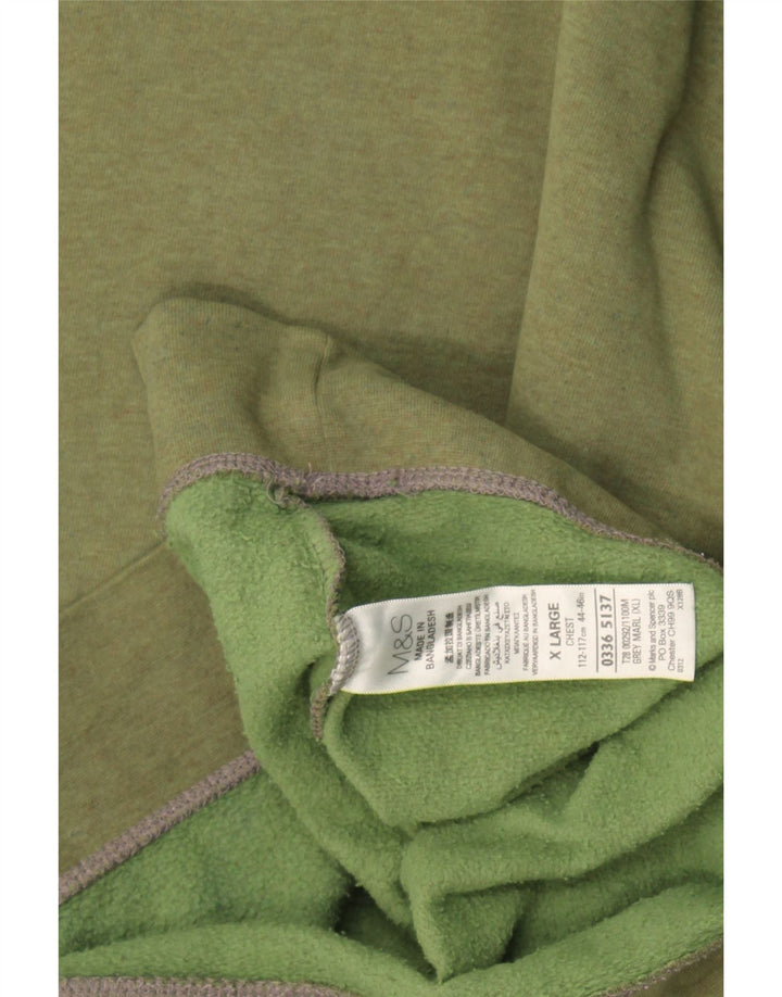 Мужской свитшот Marks & Spencer XL, хлопок цвета хаки
