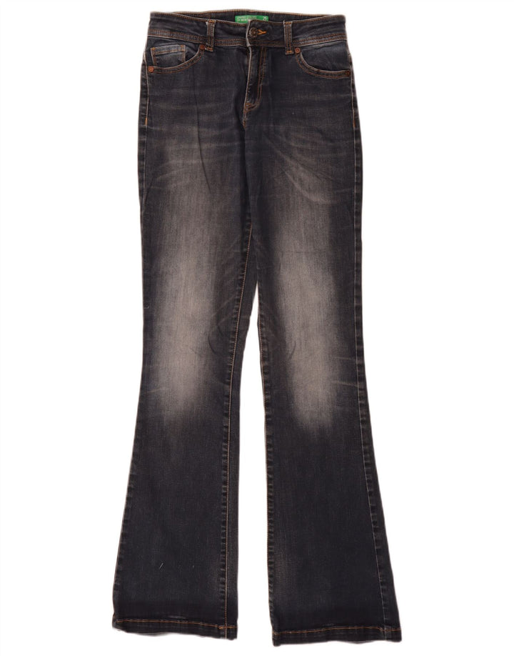 Женские расклешенные джинсы Benetton W25 L33 синие