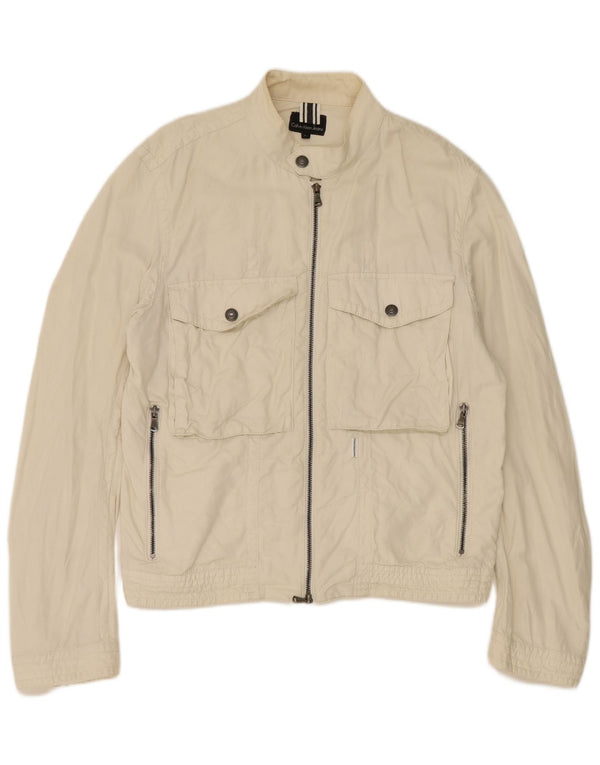 Женская куртка Calvin Klein Jeans UK 16, большой размер, белый хлопок