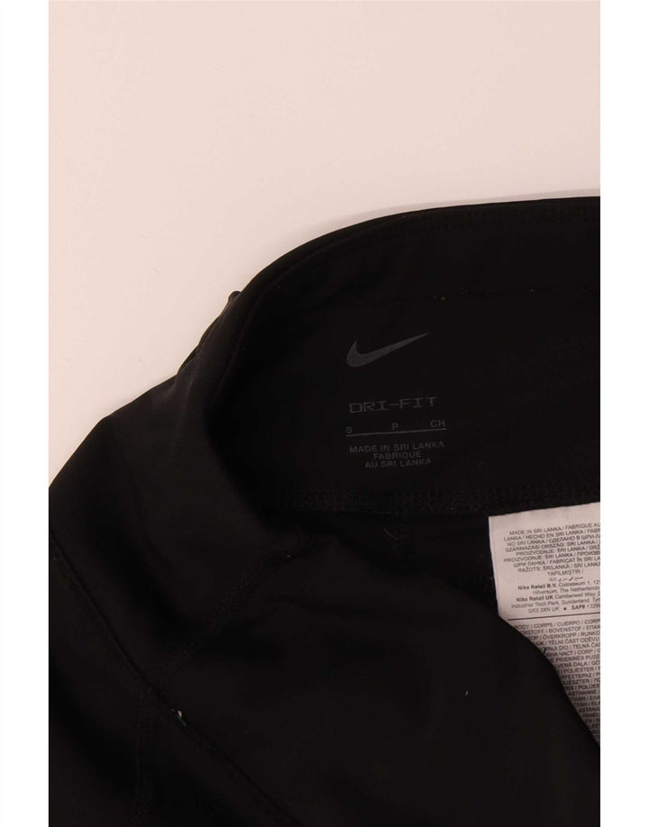 Женские леггинсы Nike Dri Fit UK 8, маленькие черные полиэстер
