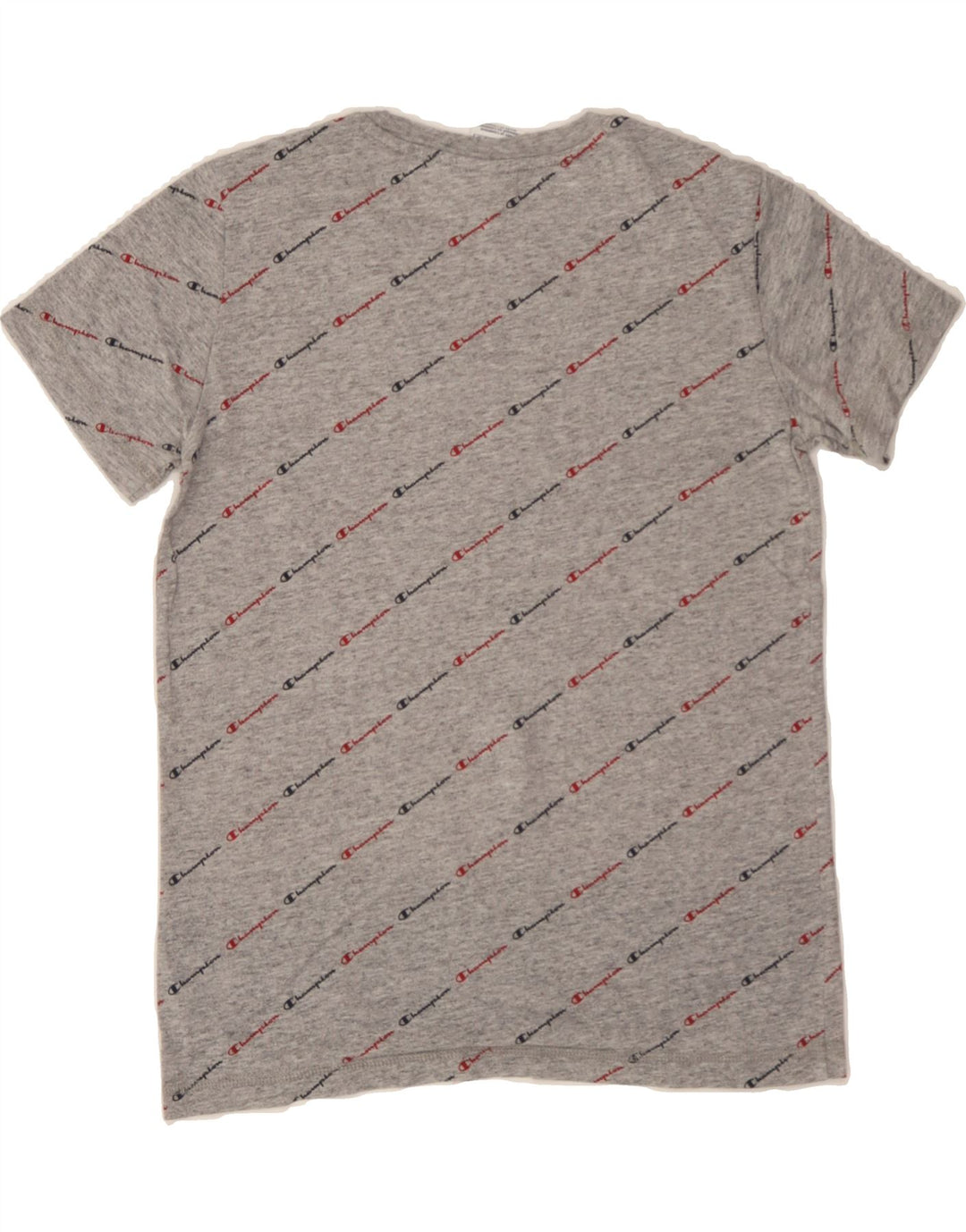 CHAMPION Womens Graphic T-Shirt Top UK 10 Small Grey Vintage Champion and Second-Hand Champion from Messina Hembry 