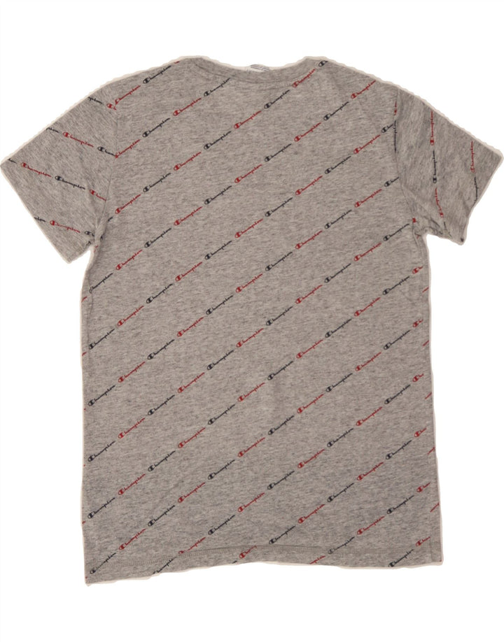 CHAMPION Womens Graphic T-Shirt Top UK 10 Small Grey Vintage Champion and Second-Hand Champion from Messina Hembry 