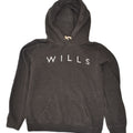 JACK WILLS Womens Graphic Hoodie Jumper UK 12 Medium  Grey Cotton | Vintage Jack Wills | Thrift | Second-Hand Jack Wills | Used Clothing | Messina Hembry 