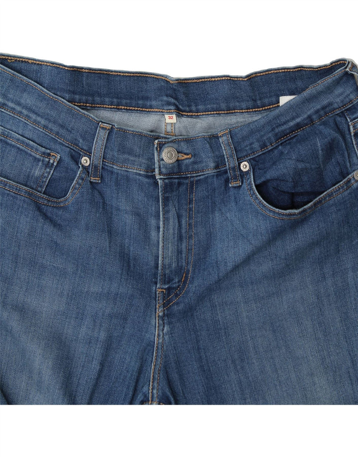 LEVI'S Womens Straight Jeans W32 L26 Blue Cotton Vintage Levi's and Second-Hand Levi's from Messina Hembry 