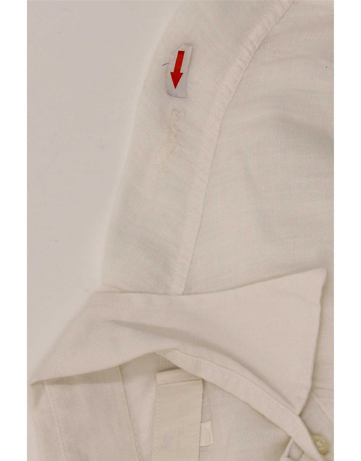 Мужская рубашка Etro 2XL белая льняная