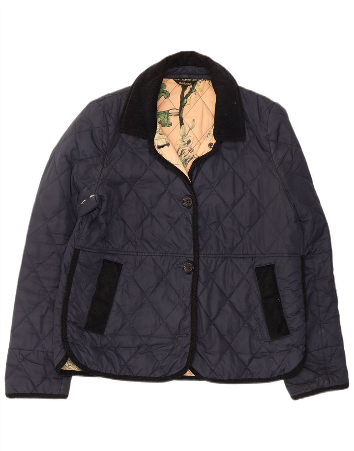 Женская стеганая куртка Barbour UK 12 Medium Navy Blue