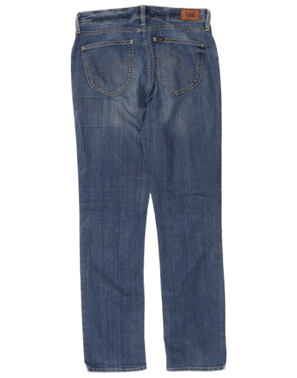 Lee Женские прямые джинсы Marion UK 14 Medium W30 L33 Синий хлопок
