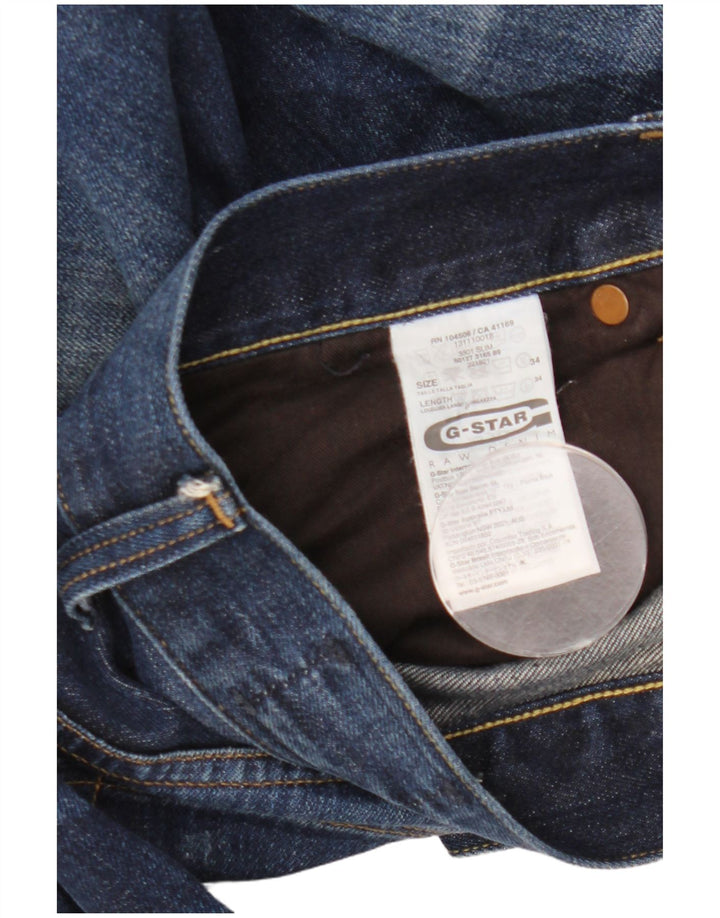 Мужские узкие джинсы G-Star W34 L34, синий хлопок