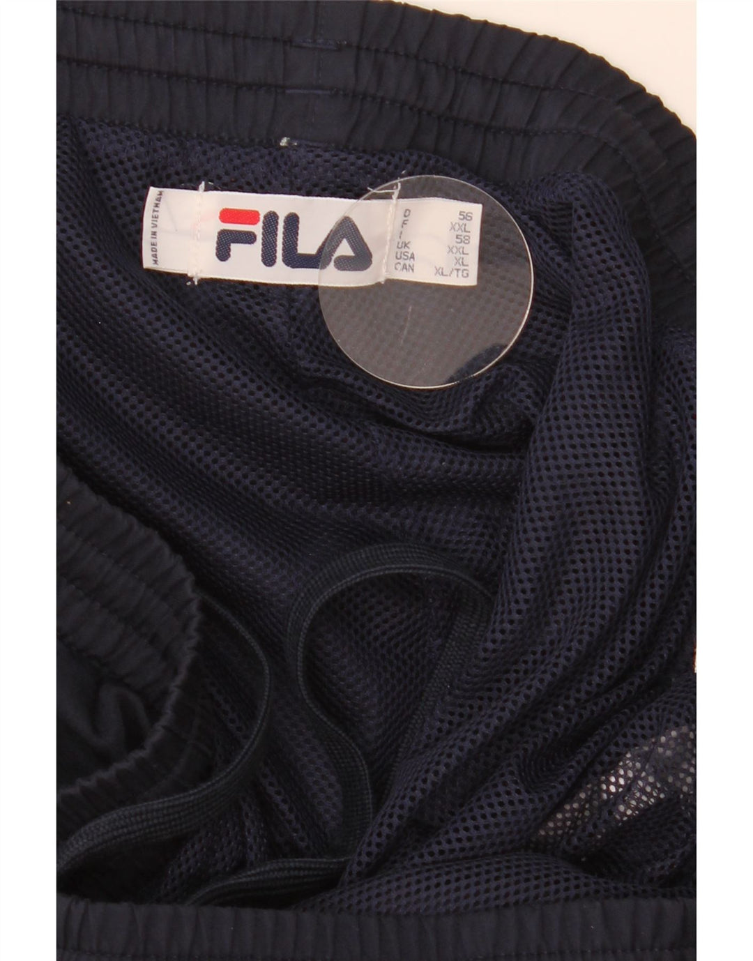 Fila Мужские спортивные брюки 2XL Темно-синие с цветными блоками