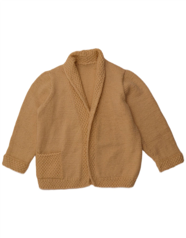 Женский открытый кардиган VINTAGE UK 16, большой бежевый