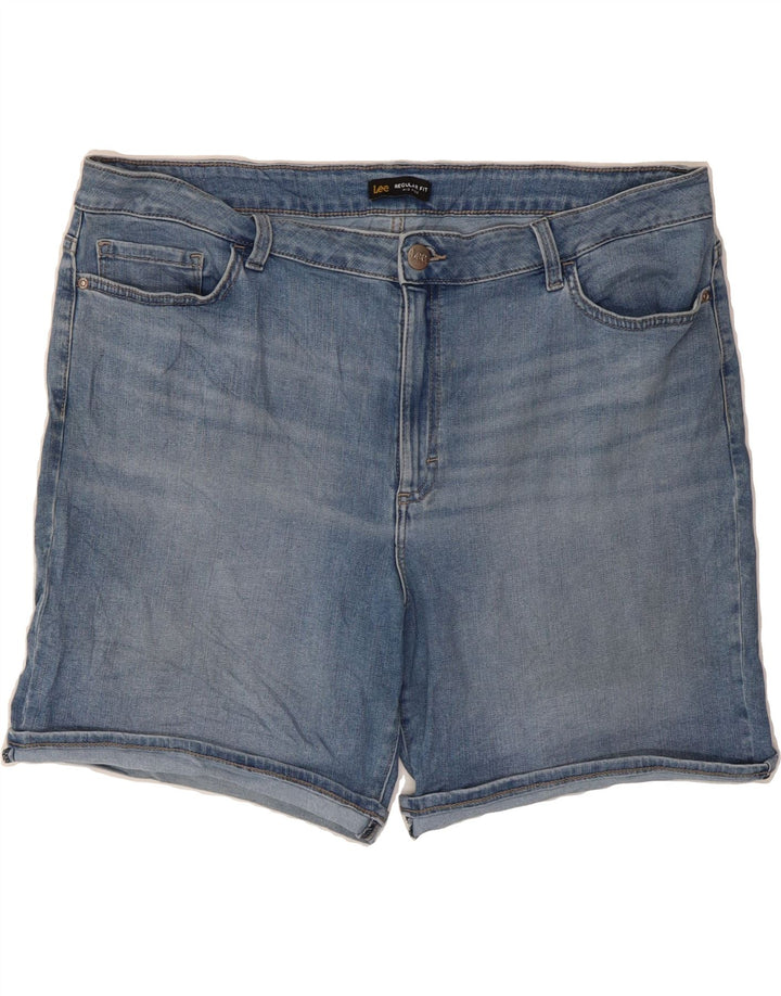 LEE Womens Regular Fit Mid Rise Denim Shorts W40 2XL Blue Vintage Lee and Second-Hand Lee from Messina Hembry 
