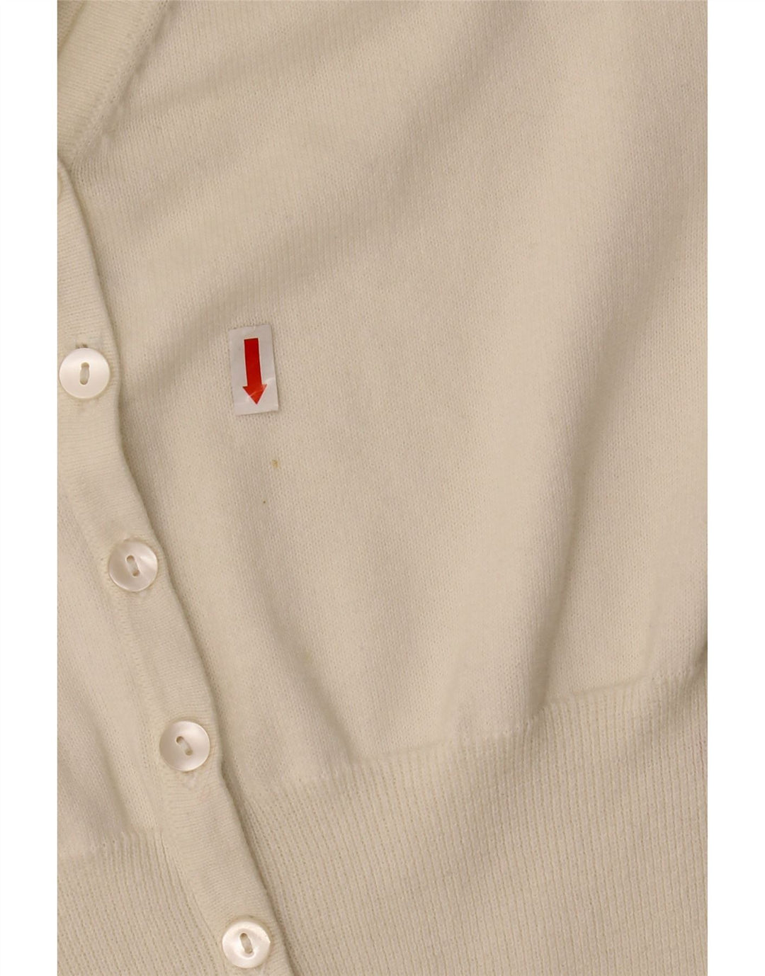 Женский кардиган с рукавом 3/4 MONSONON UK 12, средний белый хлопок