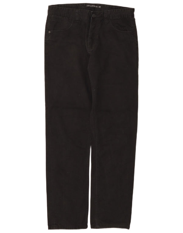 French Connection Mens Straight Casual Trousers W32 L31 Black Cotton