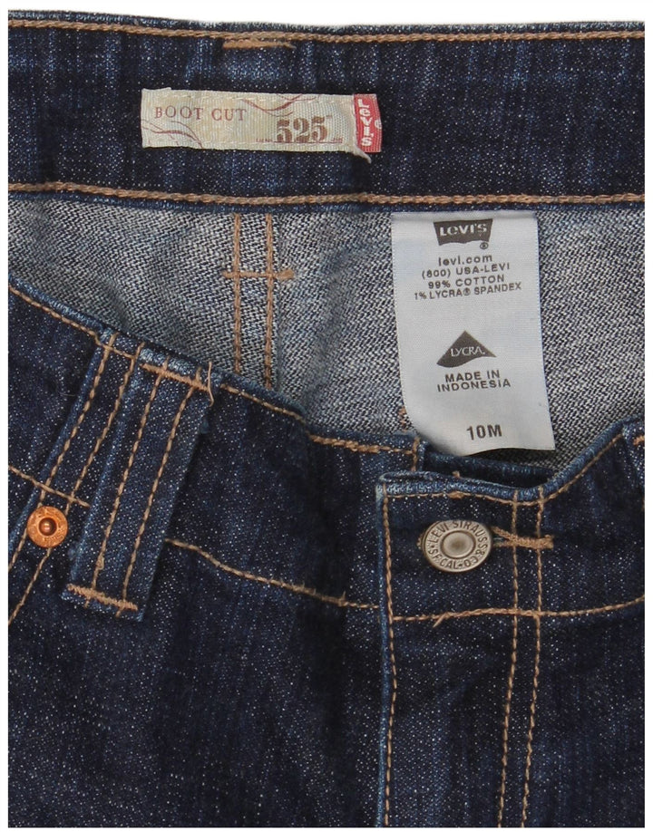 Женские джинсы Levi's 525 Bootcut US 10, средние W32 L32, темно-синие, хлопок