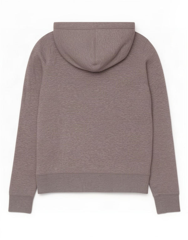 Женский джемпер с капюшоном оверсайз Tommy Hilfiger UK 6 XS, серый хлопок с крапинками