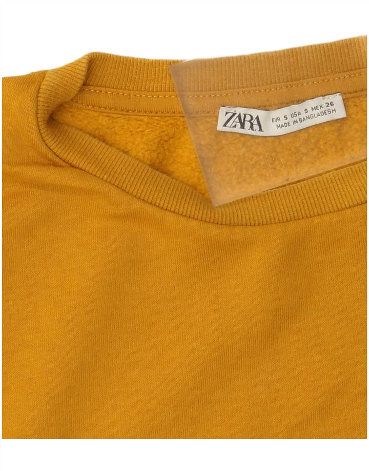 Женский свитер оверсайз Zara UK 10, маленький желтый