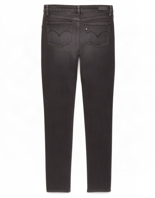 Женские узкие джинсы Levi's W27 L32, черный хлопок