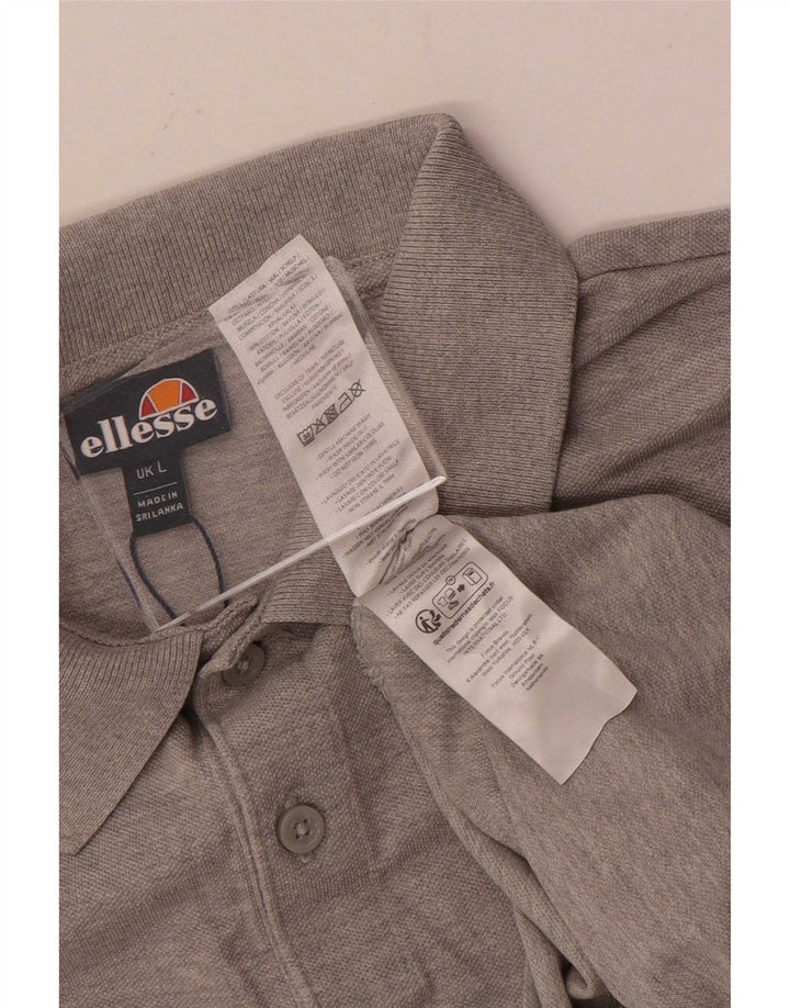 Женская рубашка-поло Ellesse UK 16, большая серая, хлопок