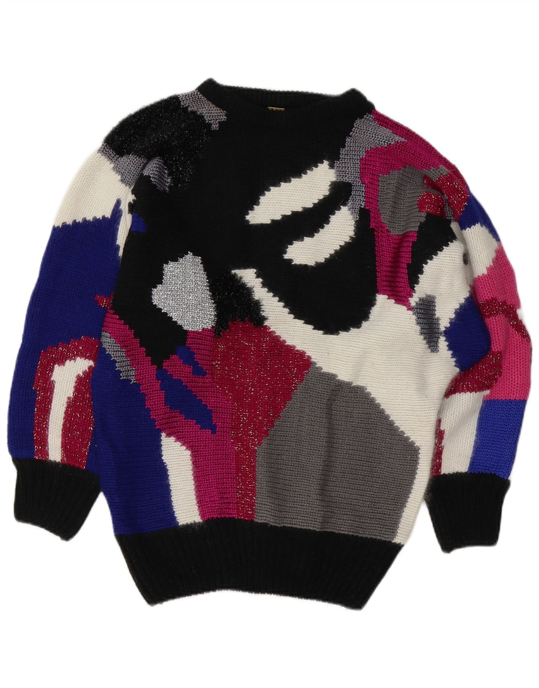 ВИНТАЖНЫЙ женский джемпер с вырезом «лодочка», Великобритания, 8/10, маленький, разноцветный