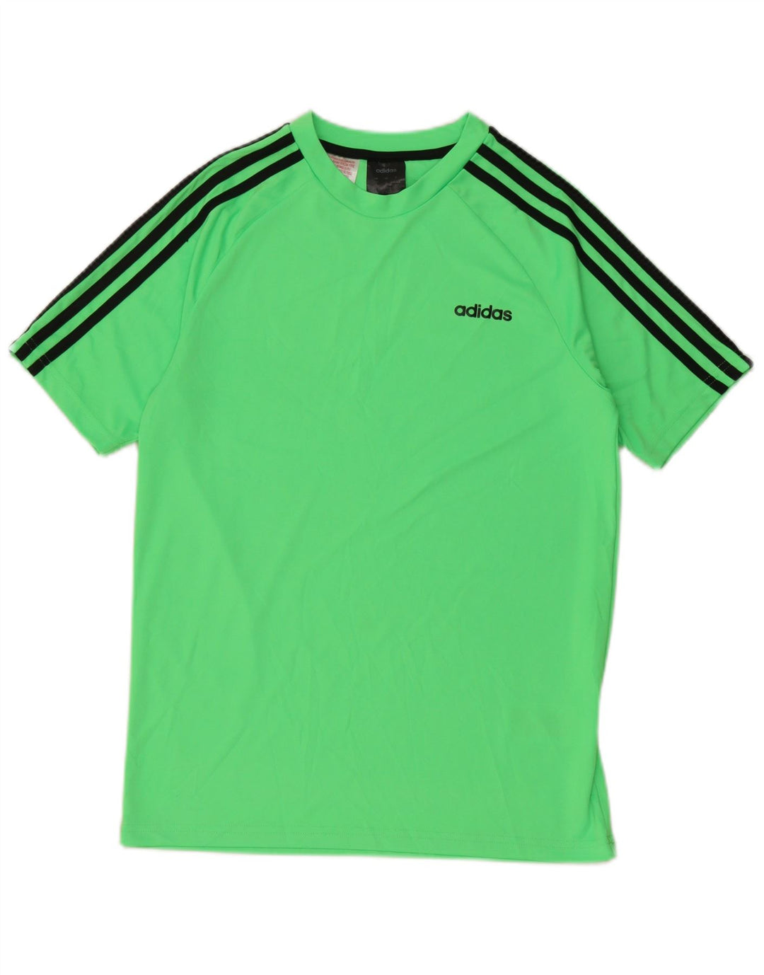 Футболка Adidas для мальчиков, топ 13-14 лет, зеленый полиэстер
