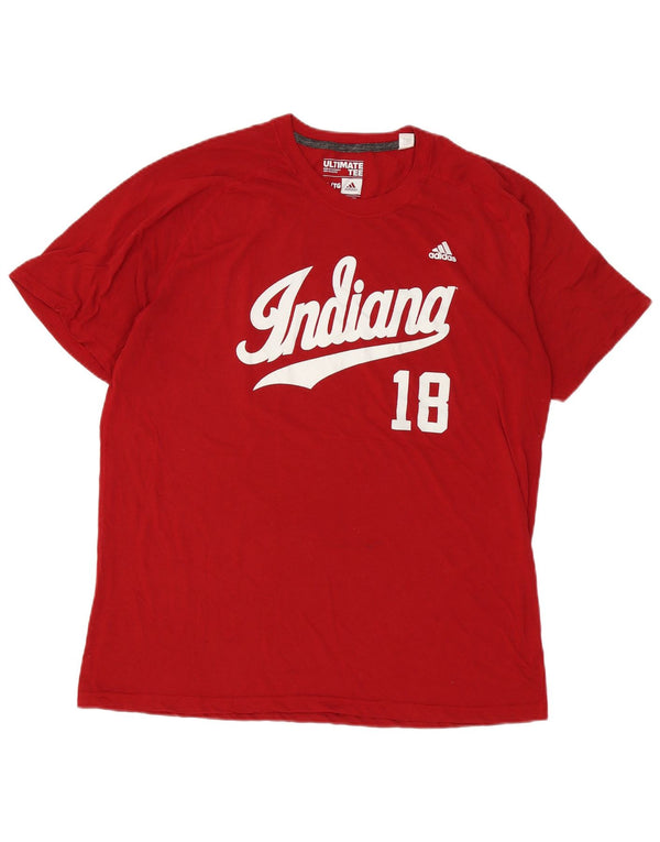Adidas Мужская футболка с рисунком Indiana Top XL Красный полиэстер