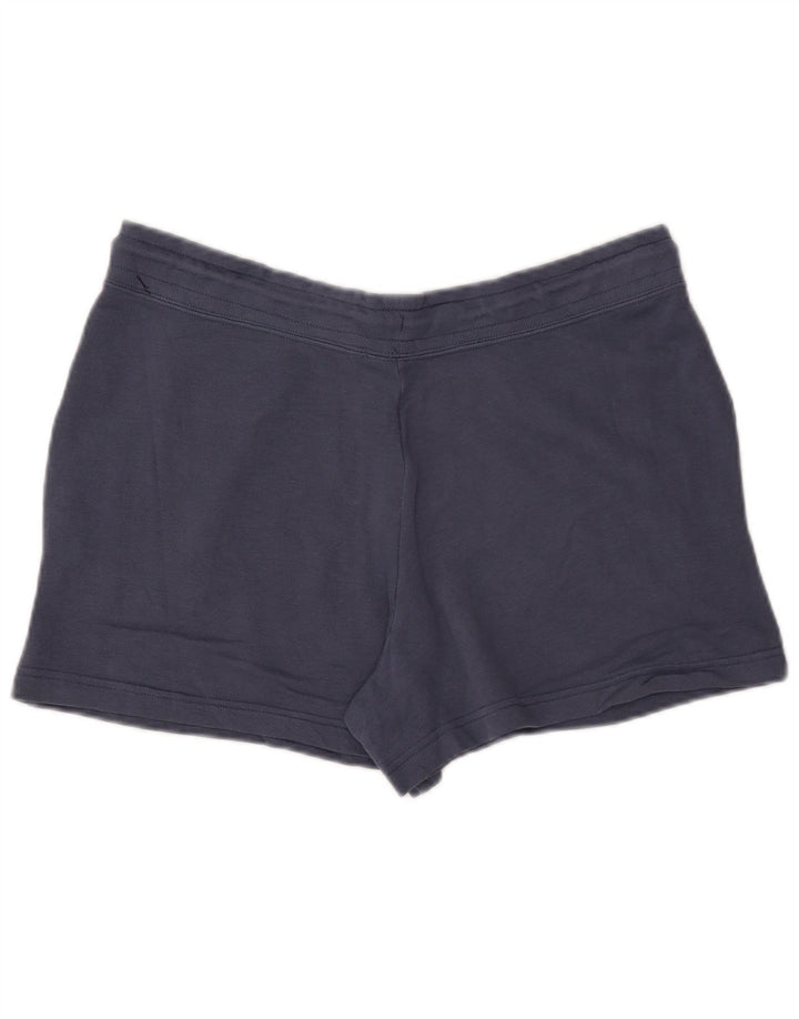 Женские спортивные шорты NIKE UK 16, большие размеры, темно-синие, хлопковые