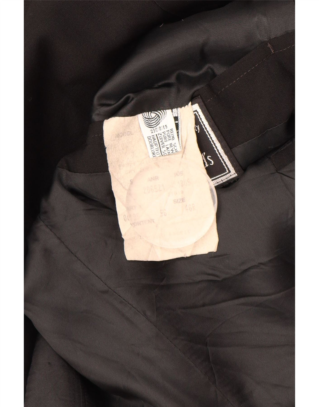 Мужской пиджак на 2 пуговицах HUGO BOSS EU 56 3XL, черный, новая шерсть