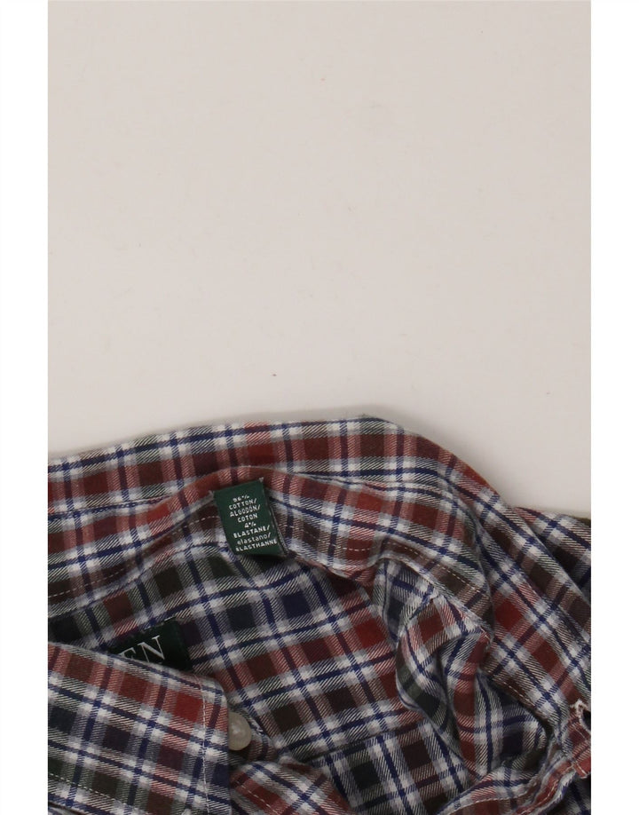 Мужская приталенная фланелевая рубашка Ralph Lauren, размер 40, 15,5, средняя, разноцветная